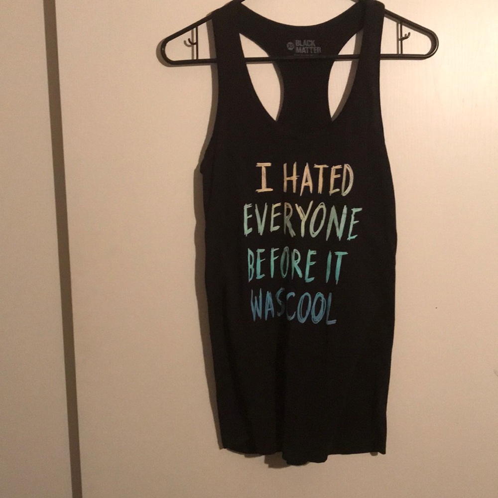 Black "hated everyone" tank top